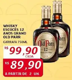 Assaí Atacadista WHISKY ESCOCÊS 12 ANOS GRAND OLD PARR GARRAFA 750ML oferta