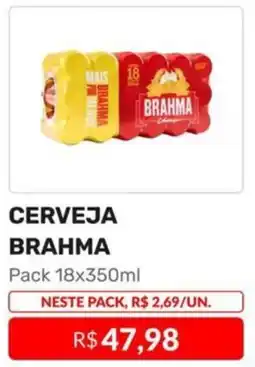 Higa Atacado CERVEJA BRAHMA Pack 18x350ml oferta