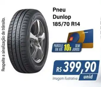 Hiper Moreira Pneu Dunlop 185/70 R14 oferta