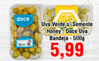 Uva Verde s/ Semente Honey / Doce Uva bandeja 500g