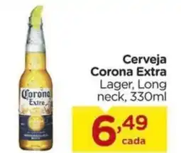 Carrefour Cerveja Corona Extra Lager, Long neck, 330ml oferta
