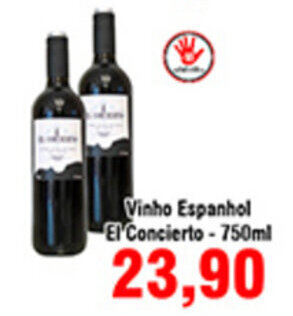 Shibata Supermercados Vinho Espanhol El Concierto 750ml oferta