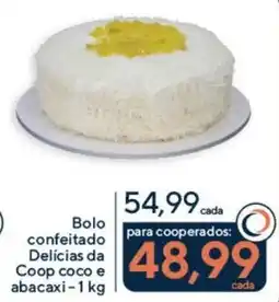 Coop Bolo confeitado Delícias da Coop coco e abacaxi-1 kg oferta