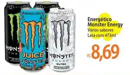 Atacadão Energético Monster Energy Vários sabores Lata com 473ml oferta