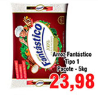 Shibata Supermercados Arroz Fantastico Tipo1 Pacote 5kg oferta