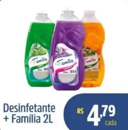 Quartetto Supermercados Desinfetante + Família 2L oferta