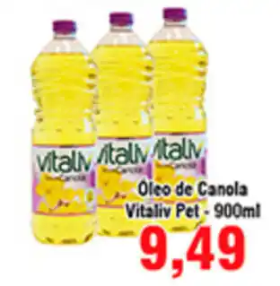 Oleo de Canola Vitaliv Pet 900ml