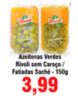 Azeitona Verdes Rivoli sem Caroco Fatiadas sache 150g