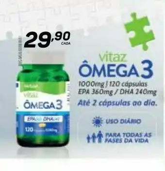 Suplementos nutricionais vitaz ômega 3