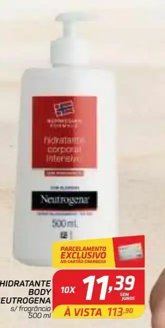 GBarbosa Hidratante body neutrogena s/ fragrância 500 ml oferta