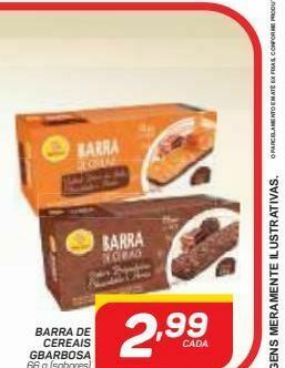 Barra de cereal sem glúten gbarbosa