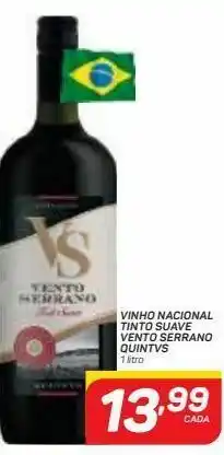 Vinho tinto vento serrano