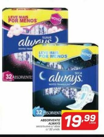 GBarbosa Absorvente always oferta