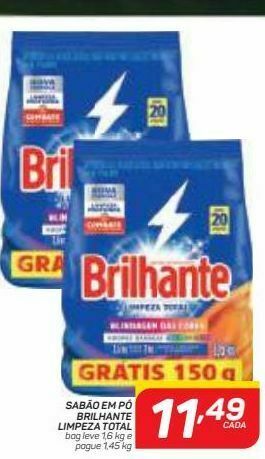 GBarbosa Detergente em pó brilhante oferta