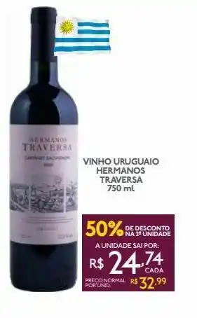 GBarbosa Vinho uruguaio hermanos traversa 750 ml oferta