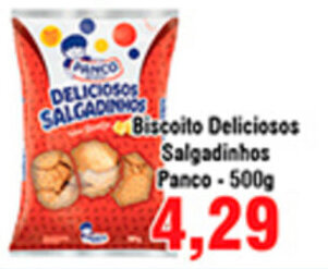 Shibata Supermercados Biscoito Deliciosos Salgadinhos Panco 500g oferta
