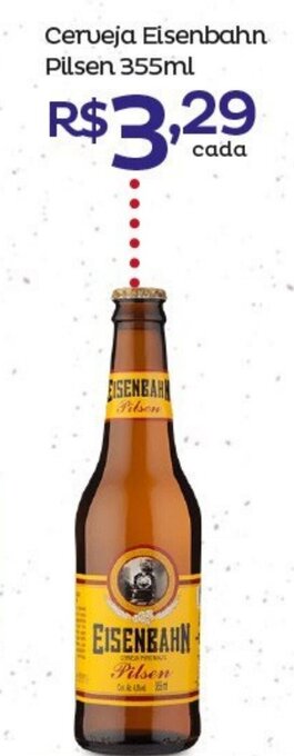 Super Lagoa Cerveja Eisenbahn Pilsen 355ml oferta