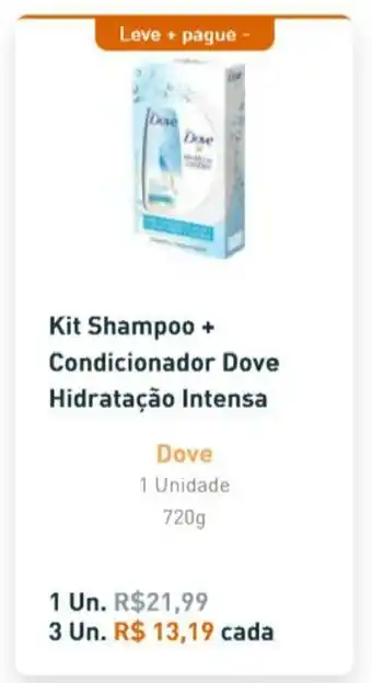 Kit Shampoo + Condicionador Dove Hidratacao Intensa