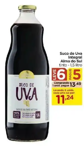 Carrefour Bairro Suco de Uva Integral Alma do Sul 1.5L oferta