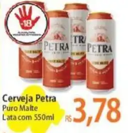 Atacadão Cerveja Petra Puro Malte Lata com 550ml oferta