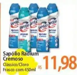 Atacadão Sapólio Radium Cremoso Clássico/Cloro Frasco com 450ml oferta