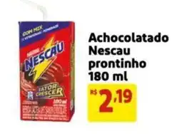 Extra Supermercado Achocolatado Nescau prontinho 180ml oferta
