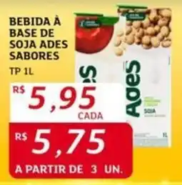 Assaí Atacadista BEBIDA À BASE DE SOJA ADES SABORES TP 1L oferta