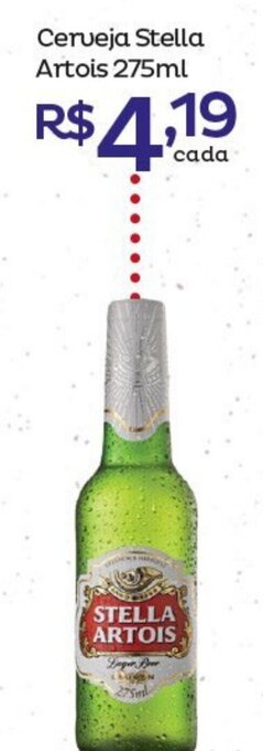 Super Lagoa Cerveja Stella Artois 275ml oferta