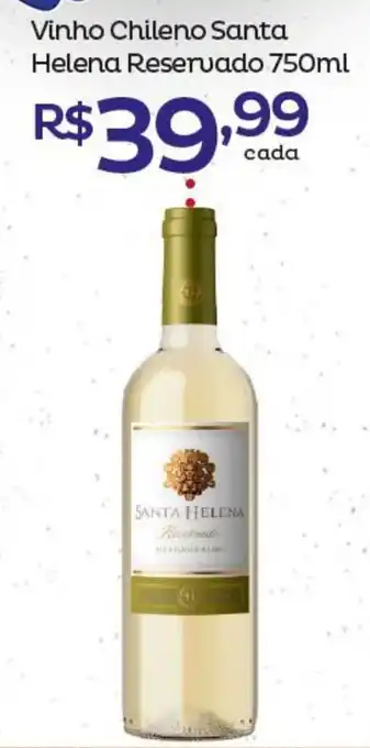 Super Lagoa Vinho Chileno Santa Helena Reservado 750ml oferta