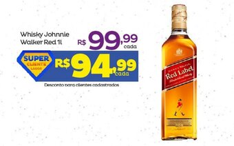 Super Lagoa Whisky Johnnie Walker Red 1L oferta