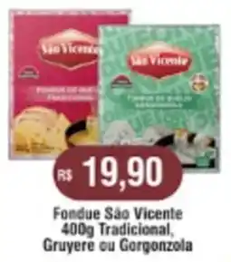 Fondue São Vicente 400g Tradicional, Gruyere ou Gorgonzola