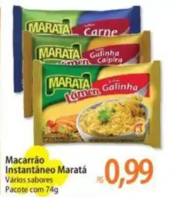 Atacadão Macarrão Instantâneo Maratá Vários sabores Pacote com 74g oferta