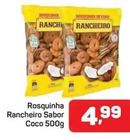 Supermercados ABC Rosquinha Rancheiro Sabor Coco 500g oferta