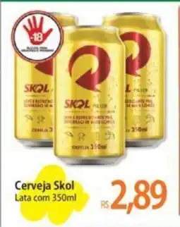 Atacadão Cerveja Skol Lata com 350ml oferta