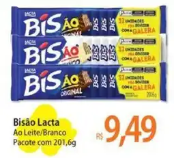 Atacadão Bisão Lacta Ao Leite/Branco Pacote com 201,6g oferta