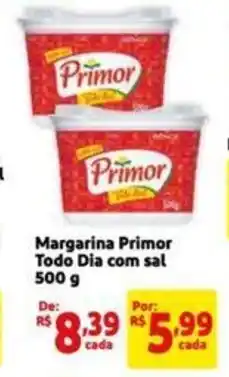 Extra Supermercado Margarina Primor Todo Dia com sal 500g oferta