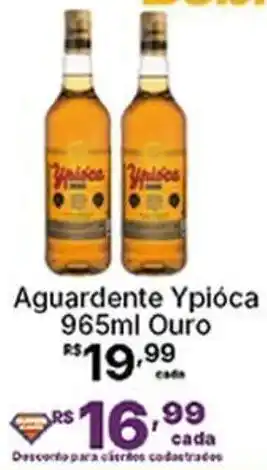 Super Lagoa Aguardente Ypióca 965ml Ouro oferta