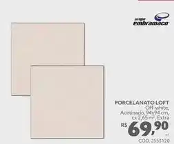 Telhanorte Embramaco - porcelanato loft oferta