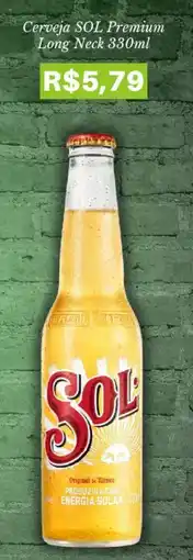 Pão de Açúcar Cerveja SOL Premium Long Neck 330ml oferta