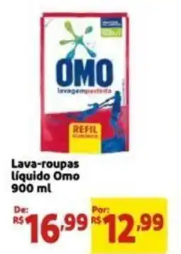 Extra Supermercado Lava-roupas Líquido Omo 900 ml oferta