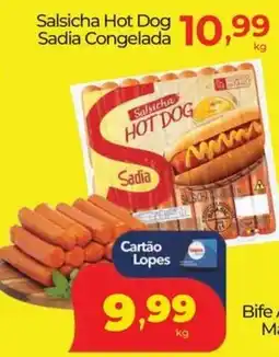 Lopes Supermercados Salsicha Hot Dog Sadia Congelada oferta