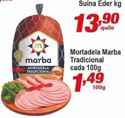 Ricoy Supermercados Mortadela Marba Tradicional cada 100g oferta