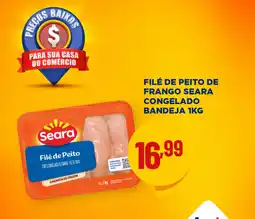 Apoio Mineiro FILÉ DE PEITO DE FRANGO SEARA CONGELADO BANDEJA 1KG oferta
