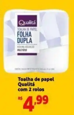Extra Supermercado Toalha de papel Qualitá com 2 rolos oferta