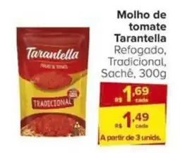 Carrefour Molho de tomate Tarantella oferta