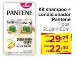 Carrefour Kit shampoo + codnicionador Pantene oferta