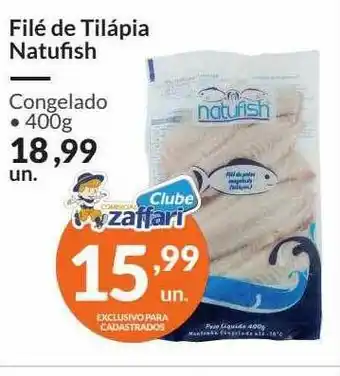 Zaffari Filé De Tilápia Natufish 400g oferta