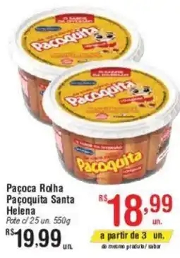 Fort Atacadista Paçoca Rolha Paçoquita Santa Helena oferta