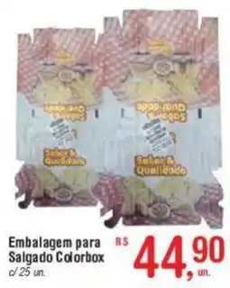 Fort Atacadista Embalagem para Salgado Colorbox oferta