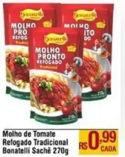 Max Atacadista Molho de Tomate Refogado Tradicional Bonatelli Sachê oferta